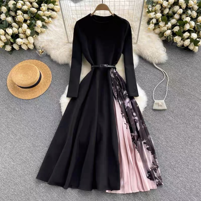 Cut loose pleated dress FD109 image